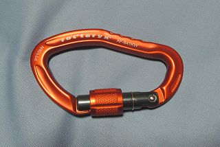 ロックテリクス製 安全環付きカラビナ