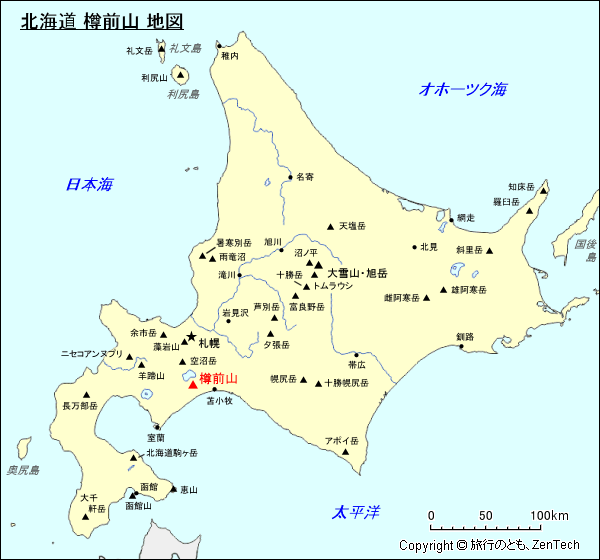 北海道 樽前山 地図
