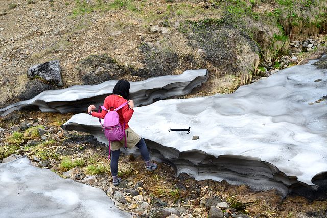 雪渓を食べる?
