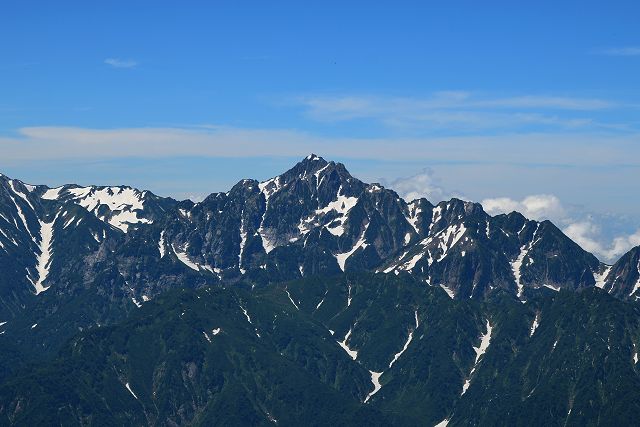 唐松岳から眺めた剱岳