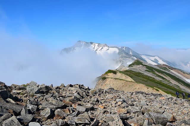 小蓮華山から眺めた白馬岳