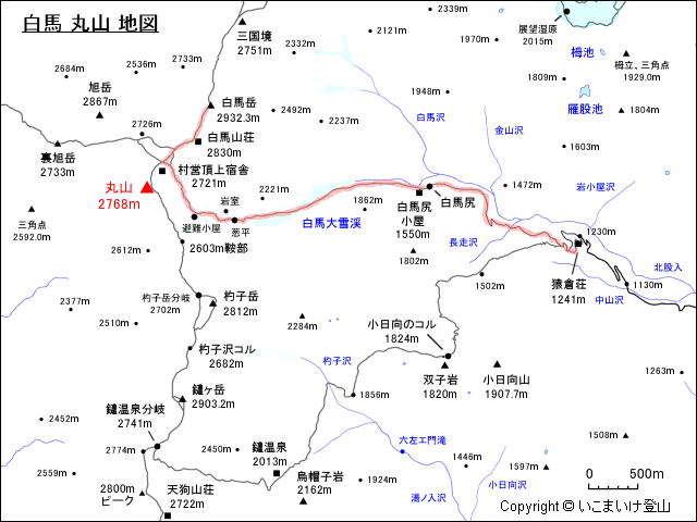 白馬 丸山 地図