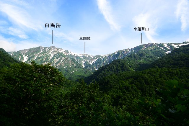 白馬岳展望地 1344m