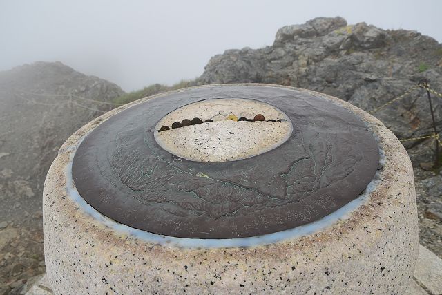 白馬岳 展望図指示盤