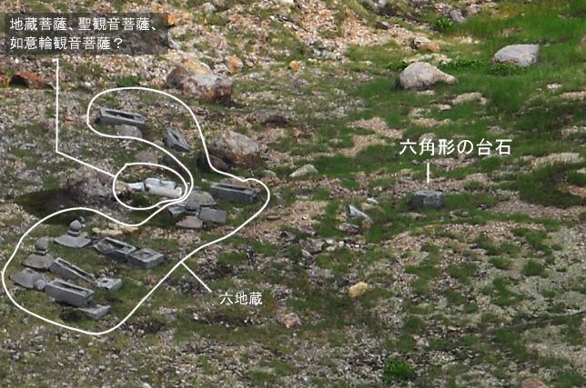 六角形の台石