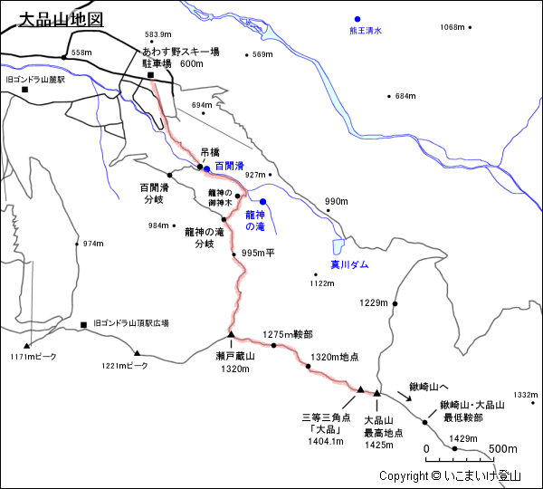 大品山地図